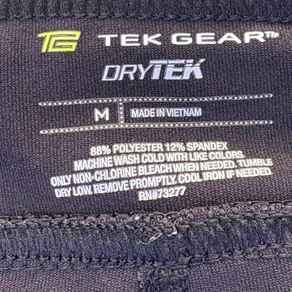 Tek Gear DryTek Women Black Athletic Skort M Drawstring Zipper Pockets Workout - Picture 2 of 7